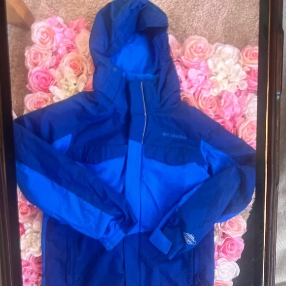 Columbia Kids Two-Tone Blue Raincoat - Picture 1 of 6